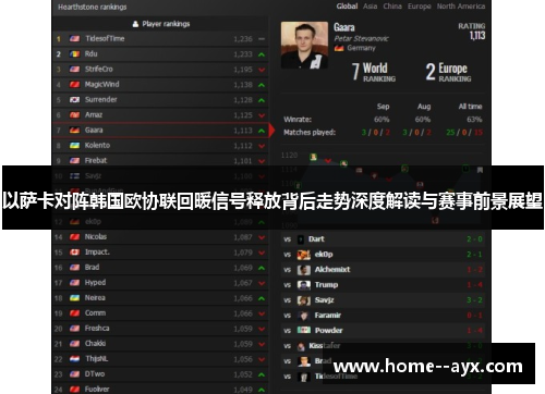 以萨卡对阵韩国欧协联回暖信号释放背后走势深度解读与赛事前景展望